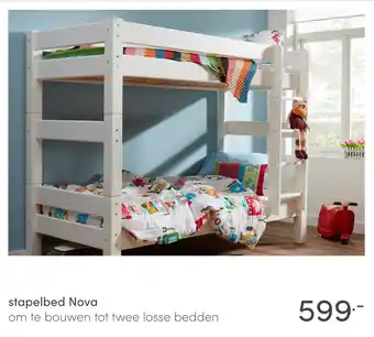 Baby & Tiener Stapelbed nova aanbieding