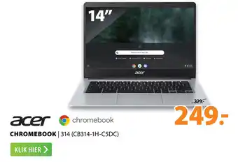 Expert Acer Chromebook | 314 (CB314-1H-C5DC) aanbieding