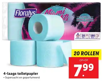 Lidl 4 laags toiletpapier aanbieding