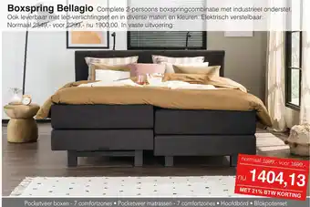 Woonsquare Boxspring Bellagio aanbieding