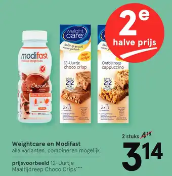 Etos Weightcare en modifast aanbieding