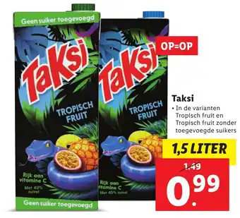 Lidl Taksi 1,5 liter aanbieding