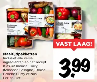 Vomar Voordeelmarkt Maaltijdpakketten aanbieding