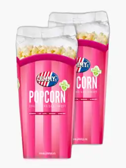 Flink Jimmy's popcorn tub zoet 140g 2x aanbieding