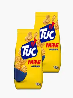 Flink LU TUC Mini Crackers Original 100g 2x aanbieding