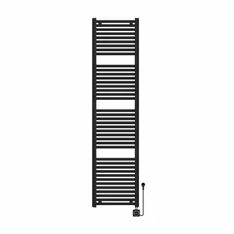 Sanitairwinkel.nl Wiesbaden Elara elektrische radiator Smart WiFi 181,7 x 45 cm mat zwart aanbieding