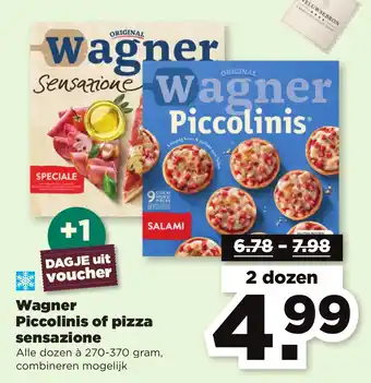 PLUS Wagner Piccolinis of pizza sensazione aanbieding