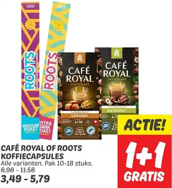 Dekamarkt CAFÉ ROYAL OF ROOTS KOFFIECAPSULES aanbieding