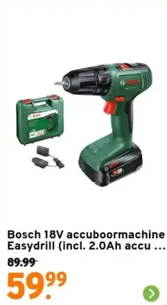 GAMMA Bosch 18V accuboormachine Easydrill aanbieding