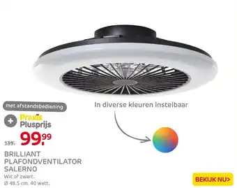 Praxis BRILLIANT PLAFONDVENTILATOR SALERNO aanbieding