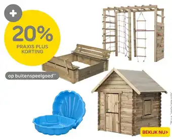 Praxis op buitenspeelgoed aanbieding