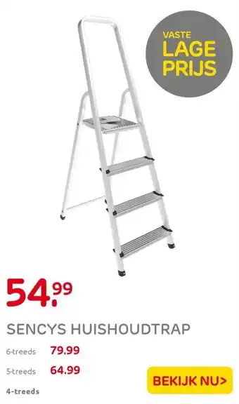 Praxis SENCYS HUISHOUDTRAP 4-treeds aanbieding