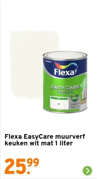 GAMMA Flexa EasyCare muurverf keuken wit mat 1 liter aanbieding