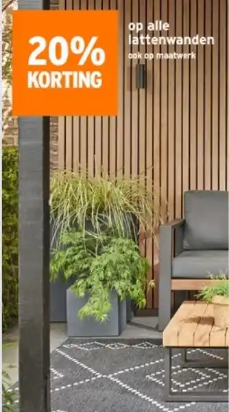 GAMMA op alle lattenwanden ook op maatwerk aanbieding