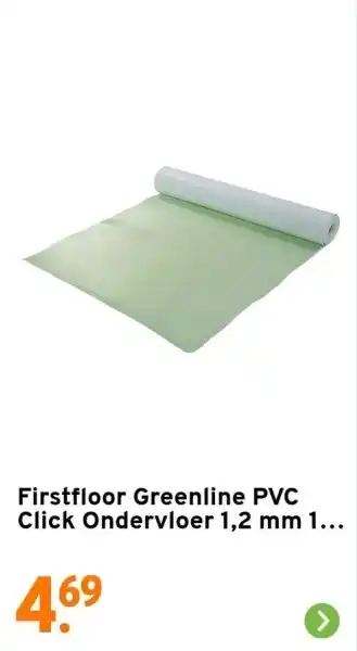 GAMMA Firstfloor Greenline PVC Click Ondervloer 1,2 mm 1. aanbieding