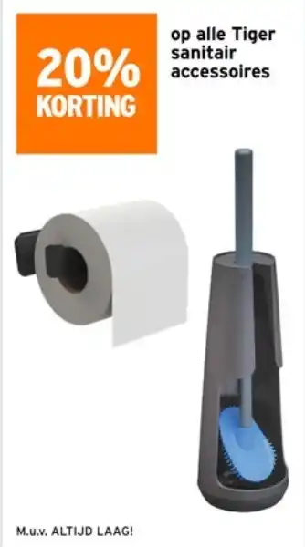 GAMMA op alle Tiger sanitair accessoires aanbieding