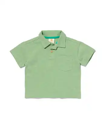HEMA HEMA Baby Poloshirt Groen (groen) aanbieding