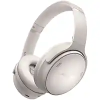 Amazon Bose QuietComfort Draadloze noise cancelling-hoofdtelefoon, Bluetooth over-ear hoofdtelefoon met afspeeltijd tot 24 uur, Wit aanbieding