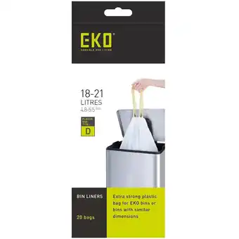 Bol.com EKO - Afvalzakken 18-21 ltr (D) EKO (6x20 stuks) - - wit aanbieding