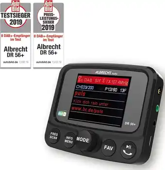 Bol.com Albrecht.Audio DR 56+ DAB+ Autoradio adapter met bluetooth aanbieding