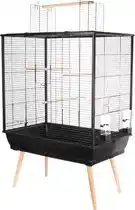 Bol.com Zolux Vogelkooi Neo Darwin - Vogelverblijven - Zwart - 78 x 48 x 112 cm aanbieding