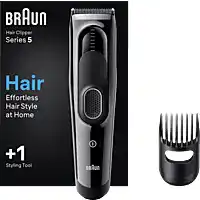 Amazon Braun Haartrimmer Series 5 HC5310, Haartrimmer, Trim Thuis Uw Haar Met 9 Lengte-Instellingen, Incl. Memory SafetyLock Geheuge aanbieding