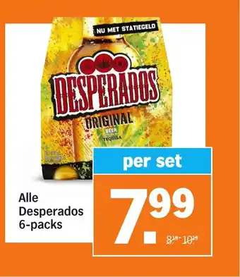 Albert Heijn Alle Desperados 6 packs aanbieding