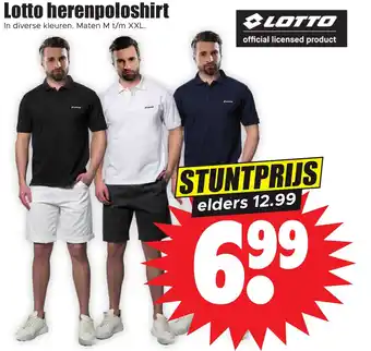 Dirk Lotto herenpoloshirt aanbieding