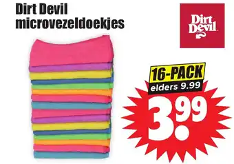 Dirk Dirt Devil microvezeldoekjes aanbieding