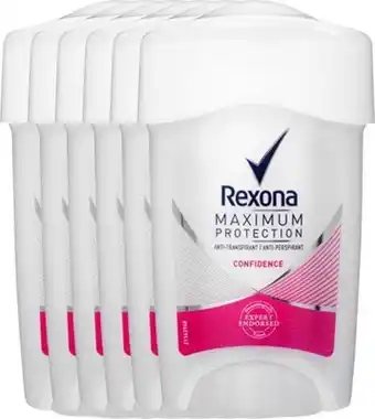 Bol.com Rexona Deodorant Stick Women Maximum Protection Confidence Voordeelverpakking | 6x 45ml aanbieding