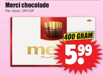 Dirk Merci chocolade 400 GRAM aanbieding