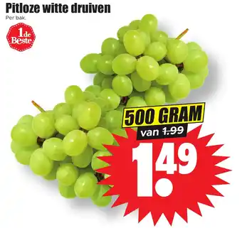 Dirk Pitloze witte druiven 500 GRAM aanbieding