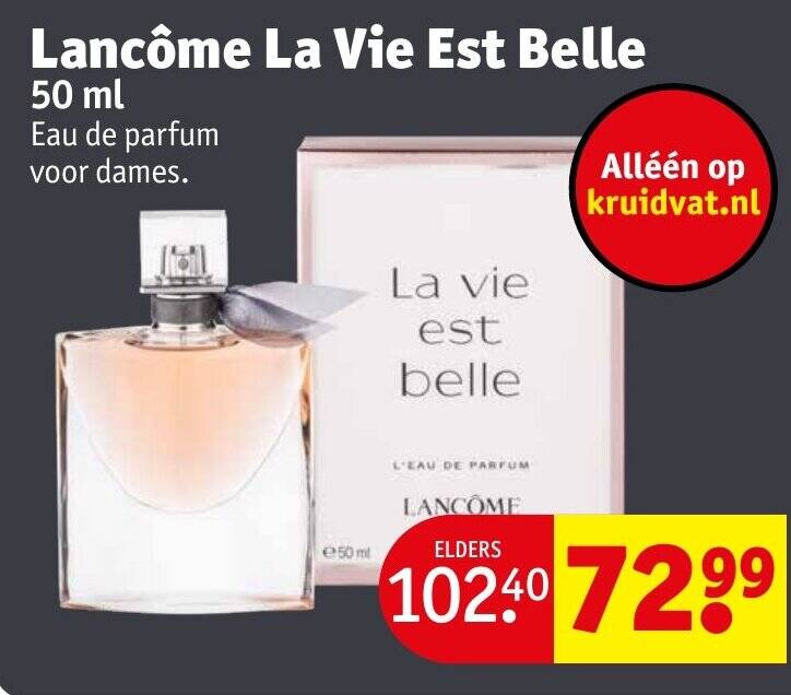 Lancôme La Vie Est Belle 50 ml aanbieding bij Kruidvat