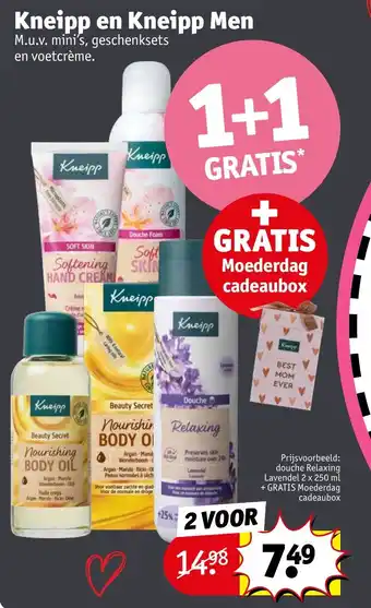 Kruidvat Kneipp en Kneipp Men aanbieding