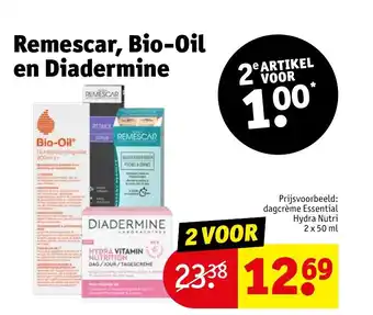 Kruidvat Remescar Bio Oil en Diadermine 2x50ml aanbieding