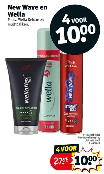Kruidvat New Wave en Wella aanbieding