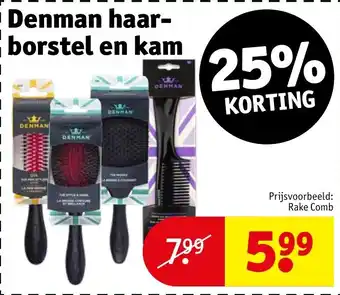 Kruidvat Denman haar borstel en kam aanbieding