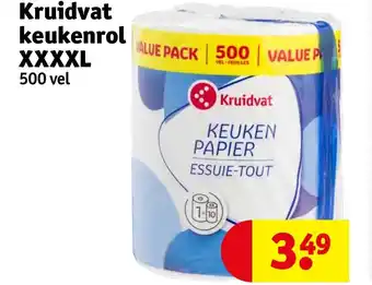 Kruidvat keukenrol XXXXL 500 vel aanbieding