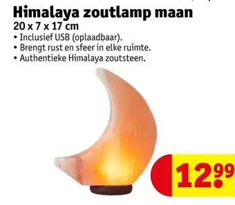 Kruidvat Himalaya zoutlamp maan aanbieding