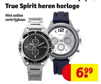 Kruidvat True Spirit heren horloge aanbieding