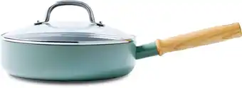 Bol.com GreenPan Mayflower hapjespan met deksel ø24 cm - inductie - anti-aanbak - PFAS-vrij - Gratis Ecover pakket bij aankoop van €1 aanbieding