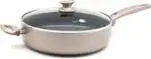 Bol.com GreenPan Cambridge hapjespan met deksel 28cm - brons - inductie - PFAS-vrij - Gratis Ecover pakket bij aankoop van €100 Green aanbieding
