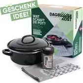 Bol.com Dagelijkse kost - Jeroen Meus - geschenkdoos met braadpan ø24cm - handdoek - kruiden - recept aanbieding