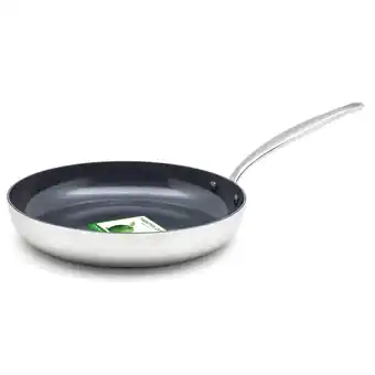 Bol.com GreenPan Barcelona Evershine koekenpan 30cm - zilver - inductie - PFAS-vrij - Gratis Ecover pakket bij aankoop van €100 Green aanbieding