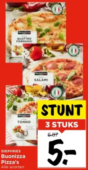 Vomar Voordeelmarkt Buonizza Pizza's aanbieding