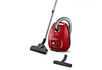 Bol.com Bosch BGLS4X380 Serie 4 - Stofzuiger met zak - Rood aanbieding