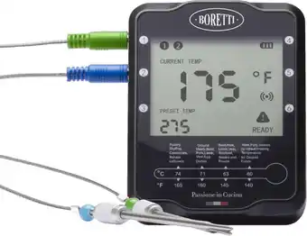 Bol.com Boretti BBQ Thermometer met 2 sondes - incl. batterijen - app - magneet aanbieding