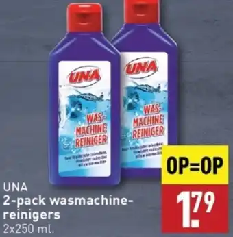 ALDI UNA 2-pack wasmachinereinigers 2x250 ml. aanbieding