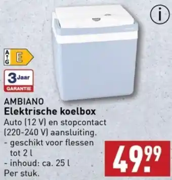 ALDI AMBIANO Elektrische koelbox aanbieding