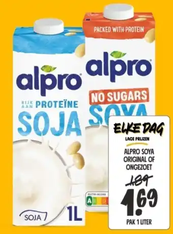 Jumbo ALPRO SOYA ORIGINAL OF ONGEZOET aanbieding